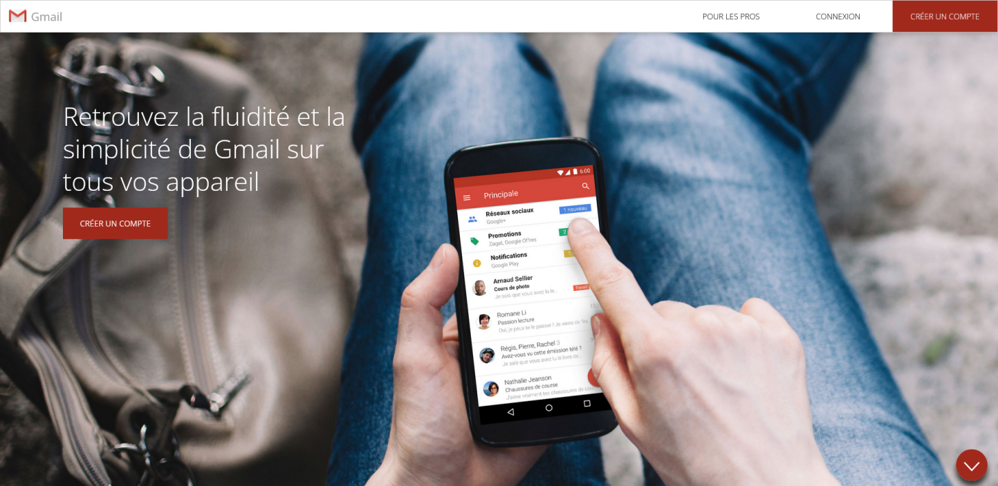 Page web gmail